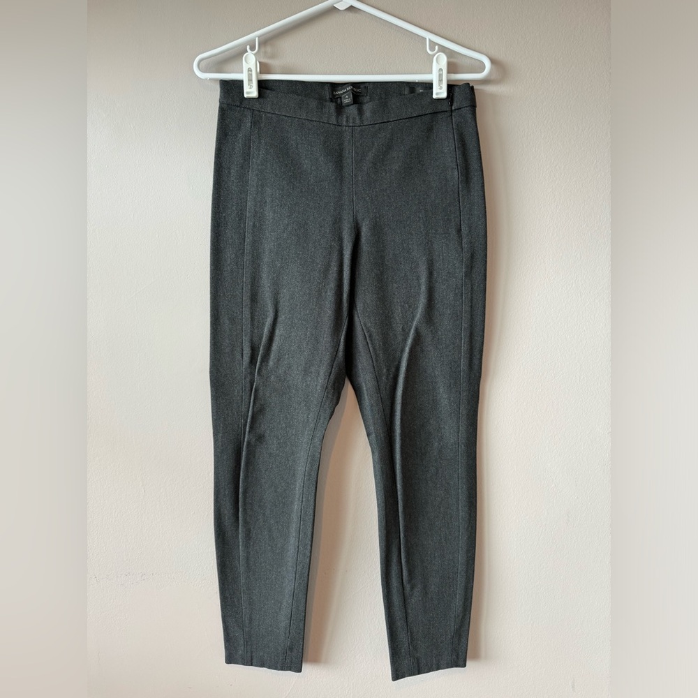 Banana Republic Women’s Dark Grey Devon Trouser Leggings Size 4‎